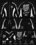 NCO 100% Overtime Rhinestone Hoodie & Flare Pants Set (Preorder)